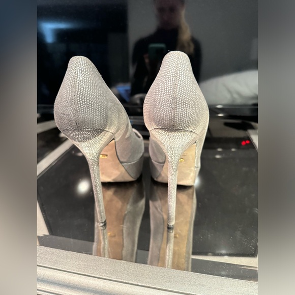 Sergio Rossi Silver Heels - size 38 - Picture 4 of 4